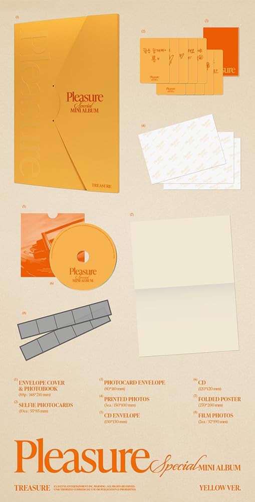 treasure CD 30枚 TREASURE SPECIAL MINI ALBUM [PLEASURE] （韓国盤CD）2025年3月
